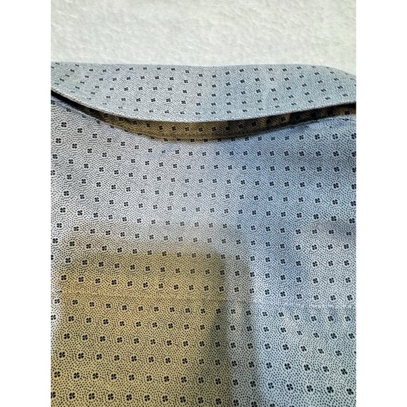 Tom Baine Performance Collection Shirt White Geometric 4 Way Stretch XL 17-17.5 - Picture 10 of 11